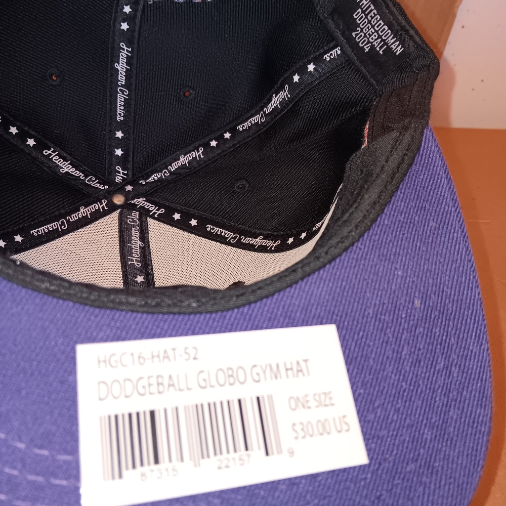 Black and Purple Globo Gym (Dodgeball) Snapback Hat - Picture 4 of 4
